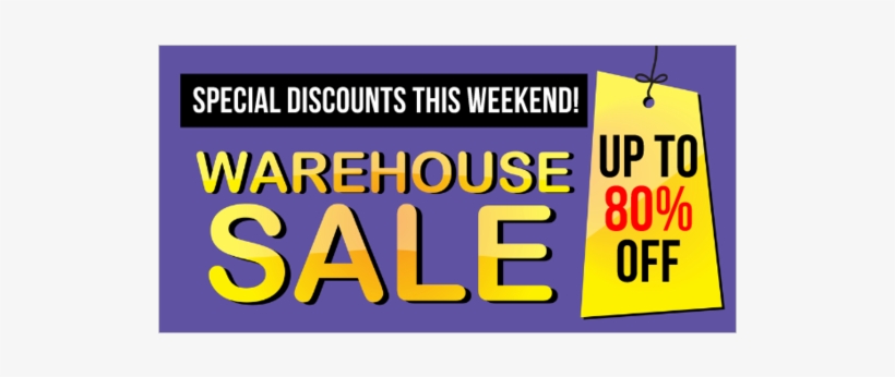Special Discounts This Weekend Warehouse Banner - Poster, transparent png