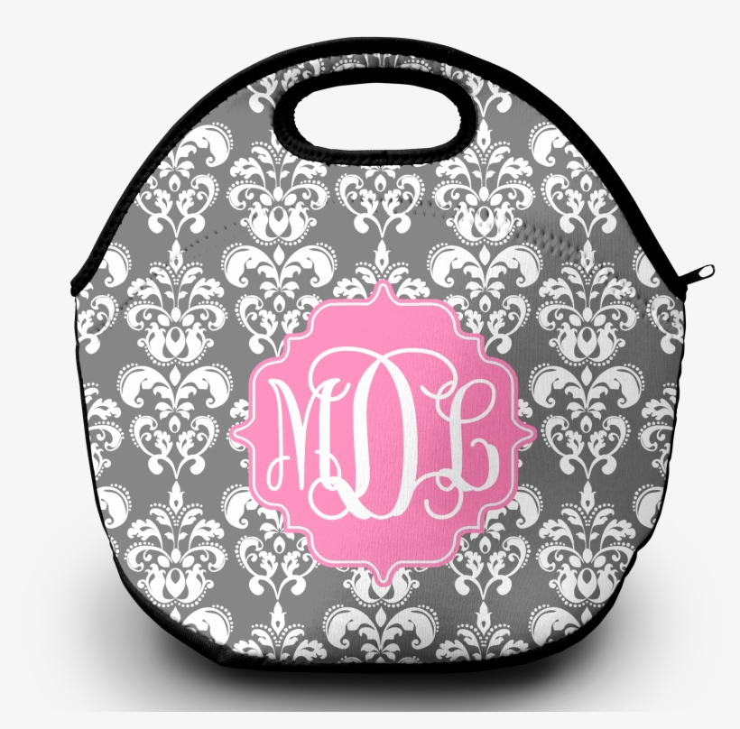 Damask Lunch Tote Png - Illustration, transparent png