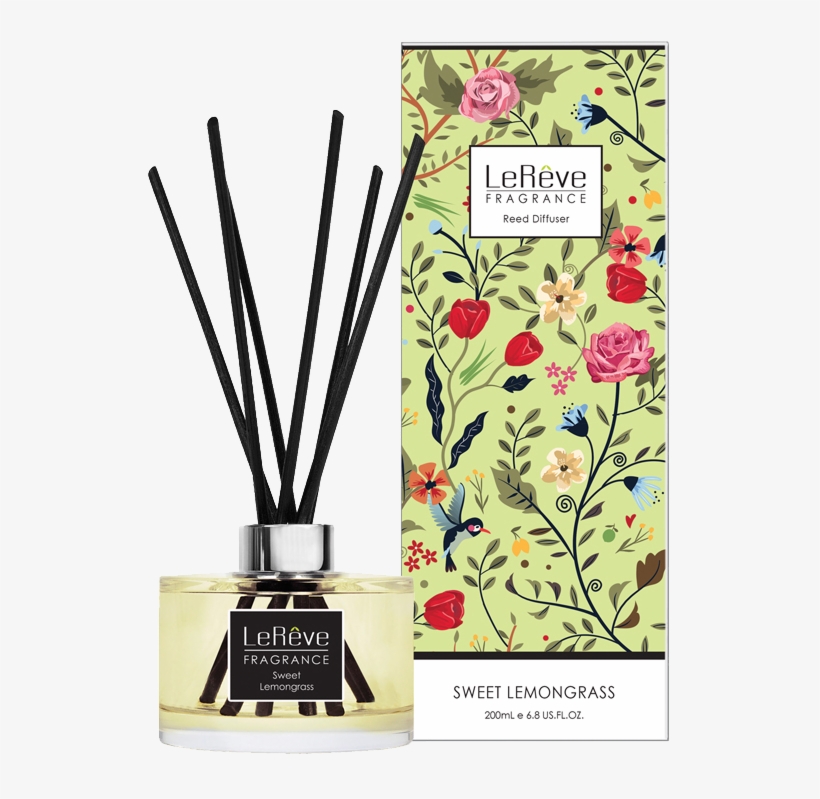 Sweet Lemongrass Reed Diffuser - Le Reve Diffuser, transparent png