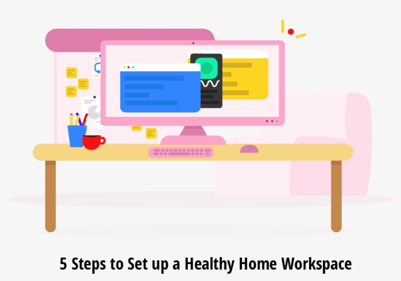 Png Royalty Free Library Steps For Setting Up A Healthy - Png Workspace Clipart, transparent png