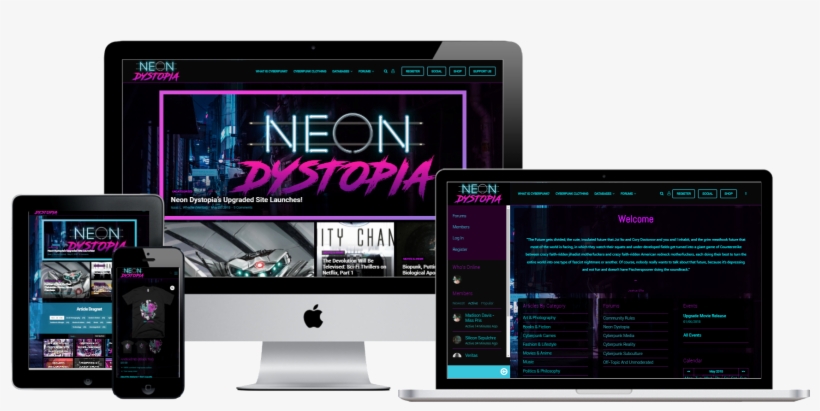 Neon Portfolio Piece Png - Imac 27, transparent png