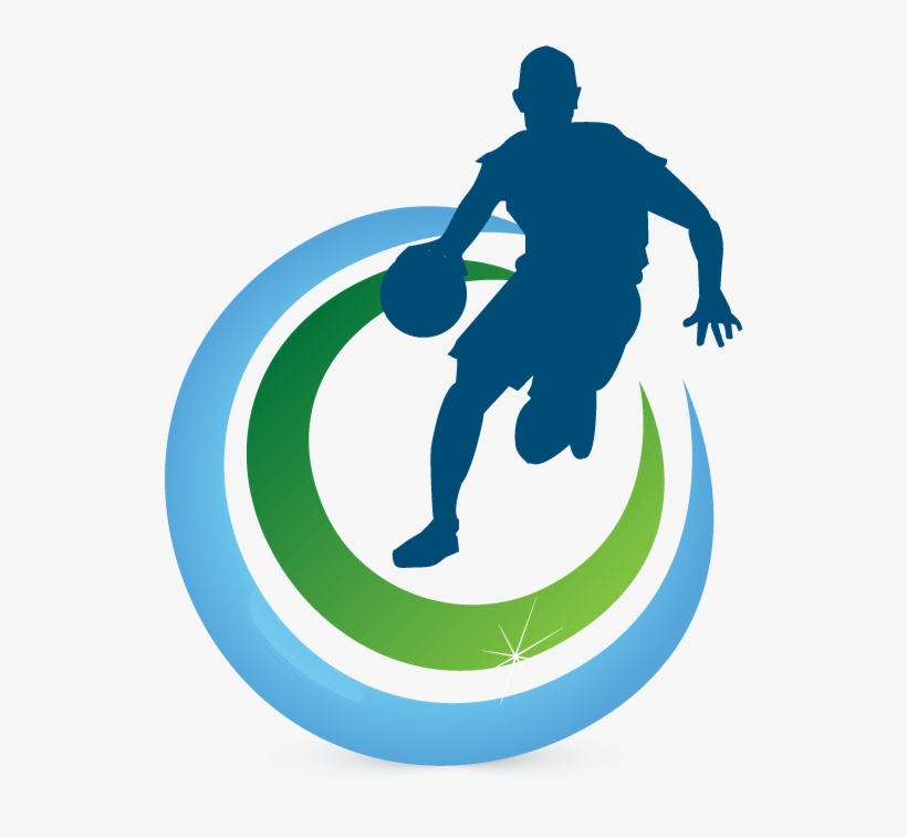 Online Free Design - Basketball Player Dribbling Silhouette, transparent png