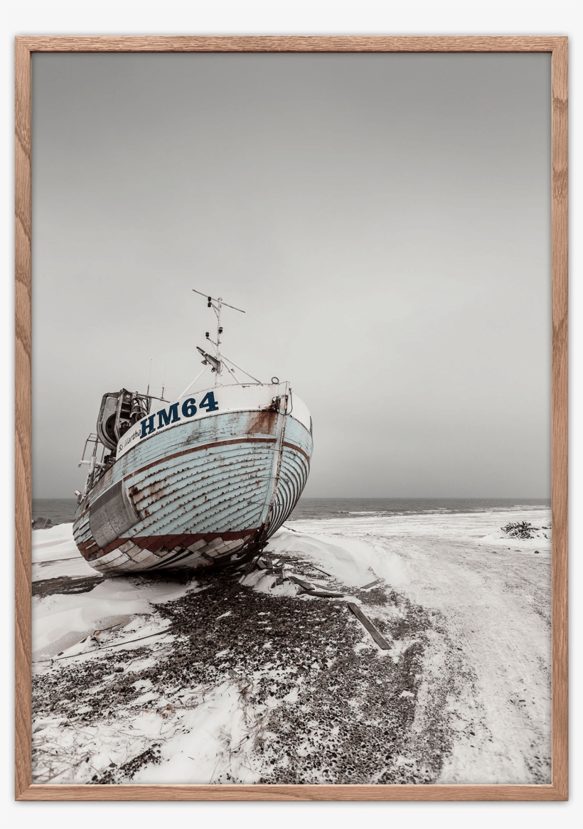 Thorup Strand Poster - Plakat Af Fiskekutter, transparent png