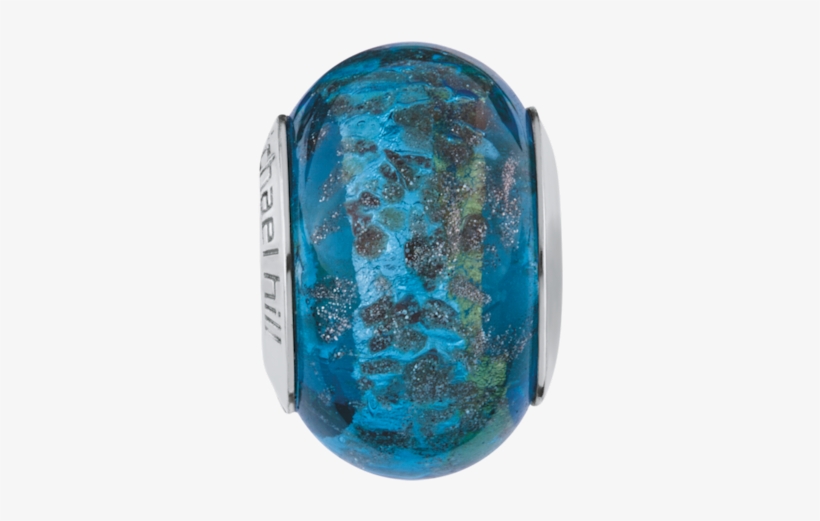Michael Hill Blue & Green Sparkle Murano Glass Charm - Opal, transparent png