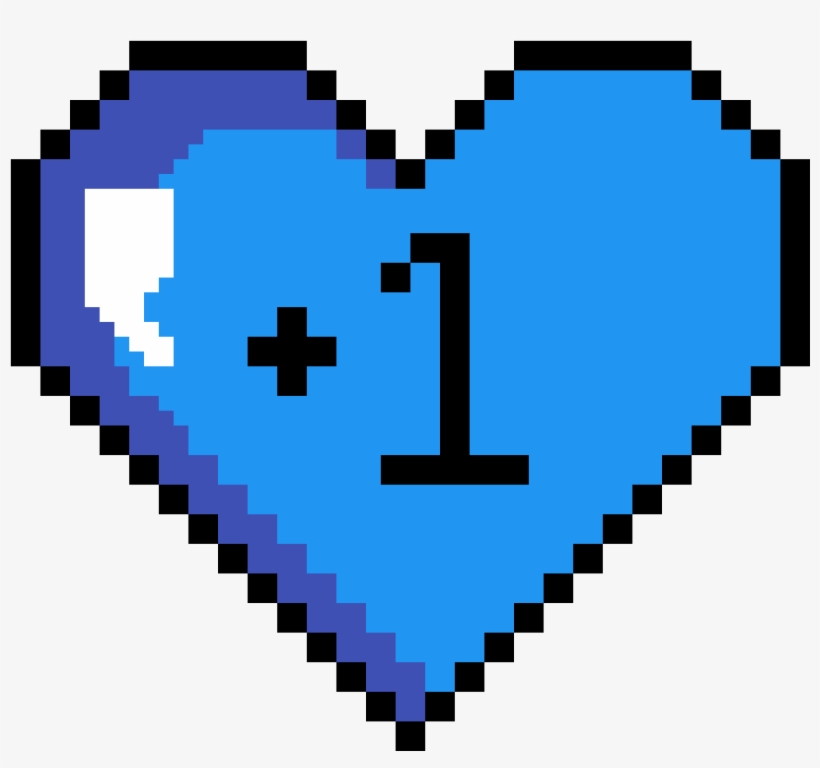 Extra Heart Logo - Easy Emoji Pixel Art, transparent png