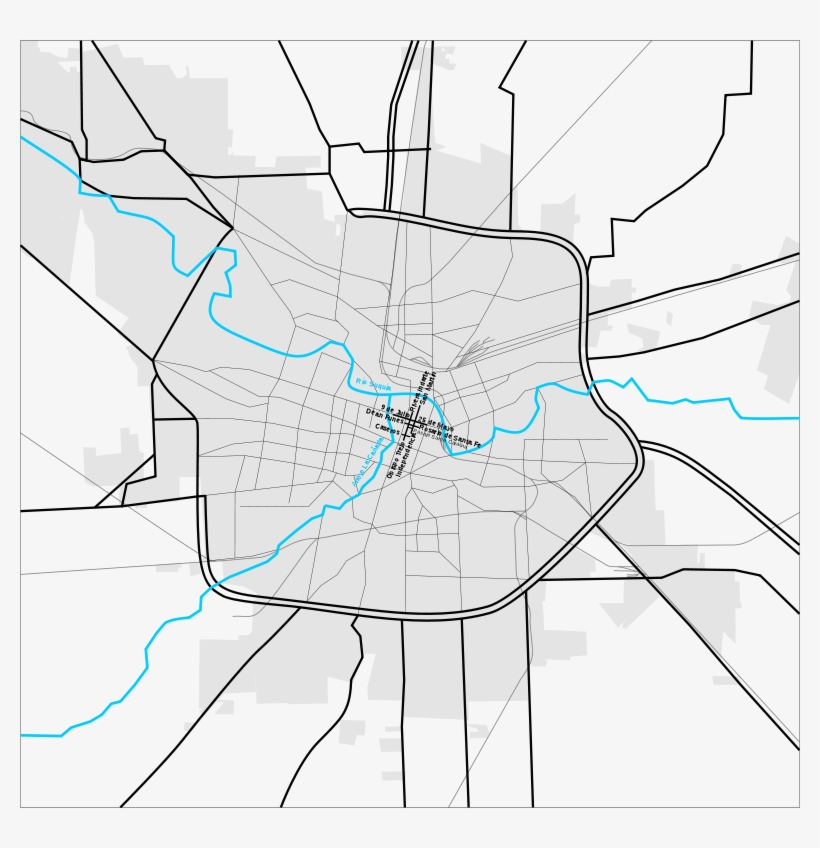 Mancha Urbana De Cordoba Con Peatonales - Mancha Urbana De Cordoba, transparent png