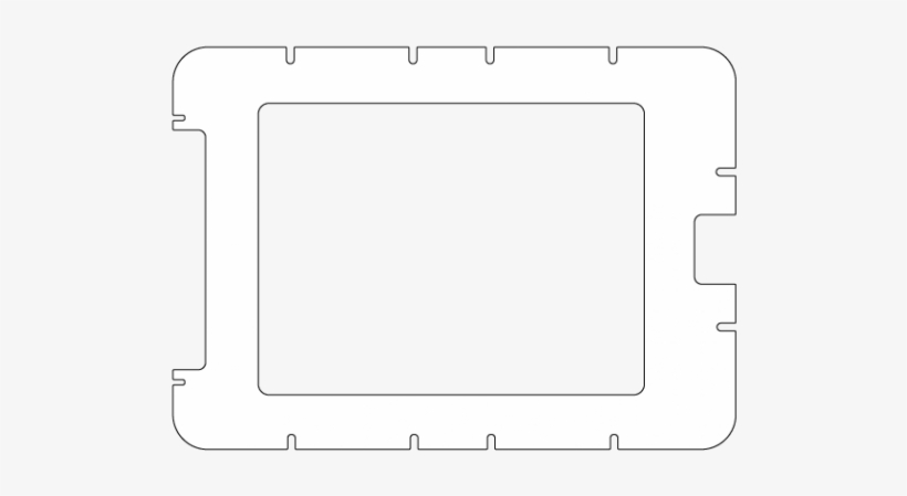 Cadre Insert Blanc Sans Accès - Display Device, transparent png