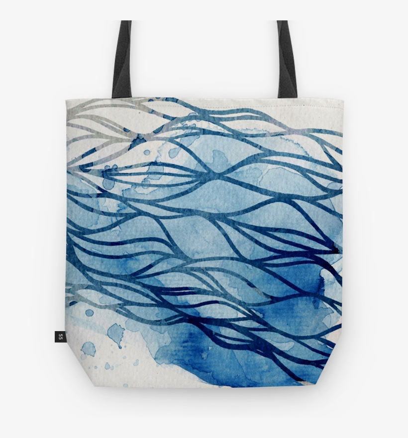 Bolsa Ondas Marinhas De Bruno Dinizna - Tote Bag, transparent png