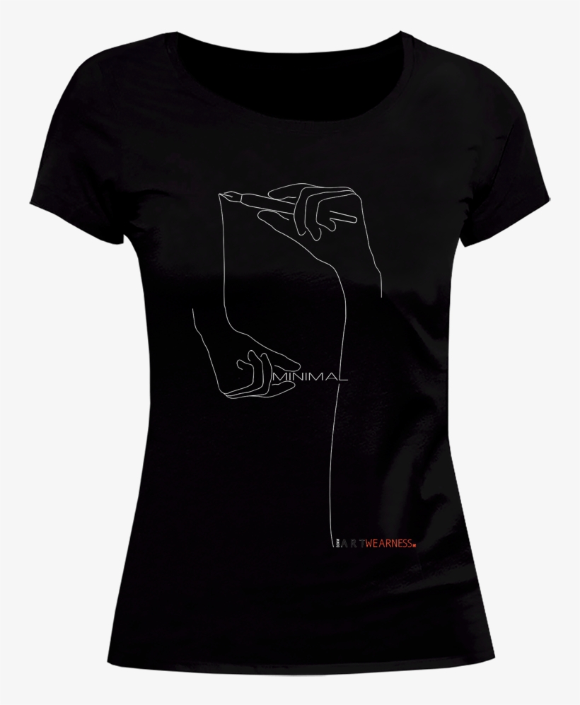 Artwearness Minimal Female O Neck - Active Shirt, transparent png