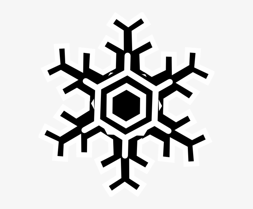 Small - Black Snowflake Transparent Background, transparent png