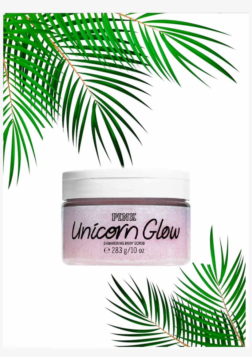Unicorn Glow Gommage Scintillant " Victoria Secret - Stickers Feuillage Palmier, transparent png