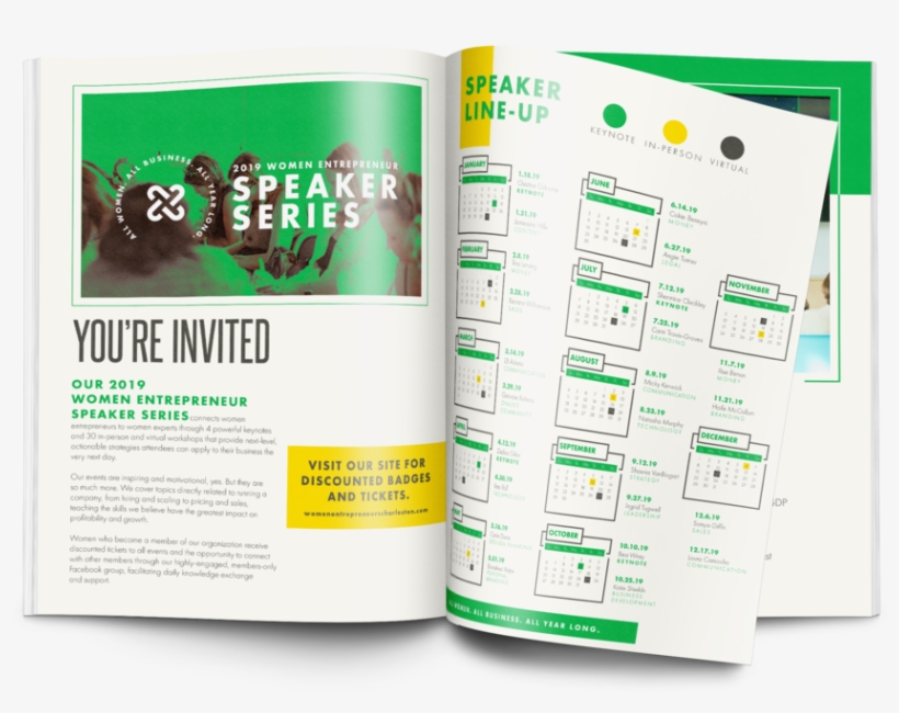 Speakerseriesmockup - Flyer, transparent png
