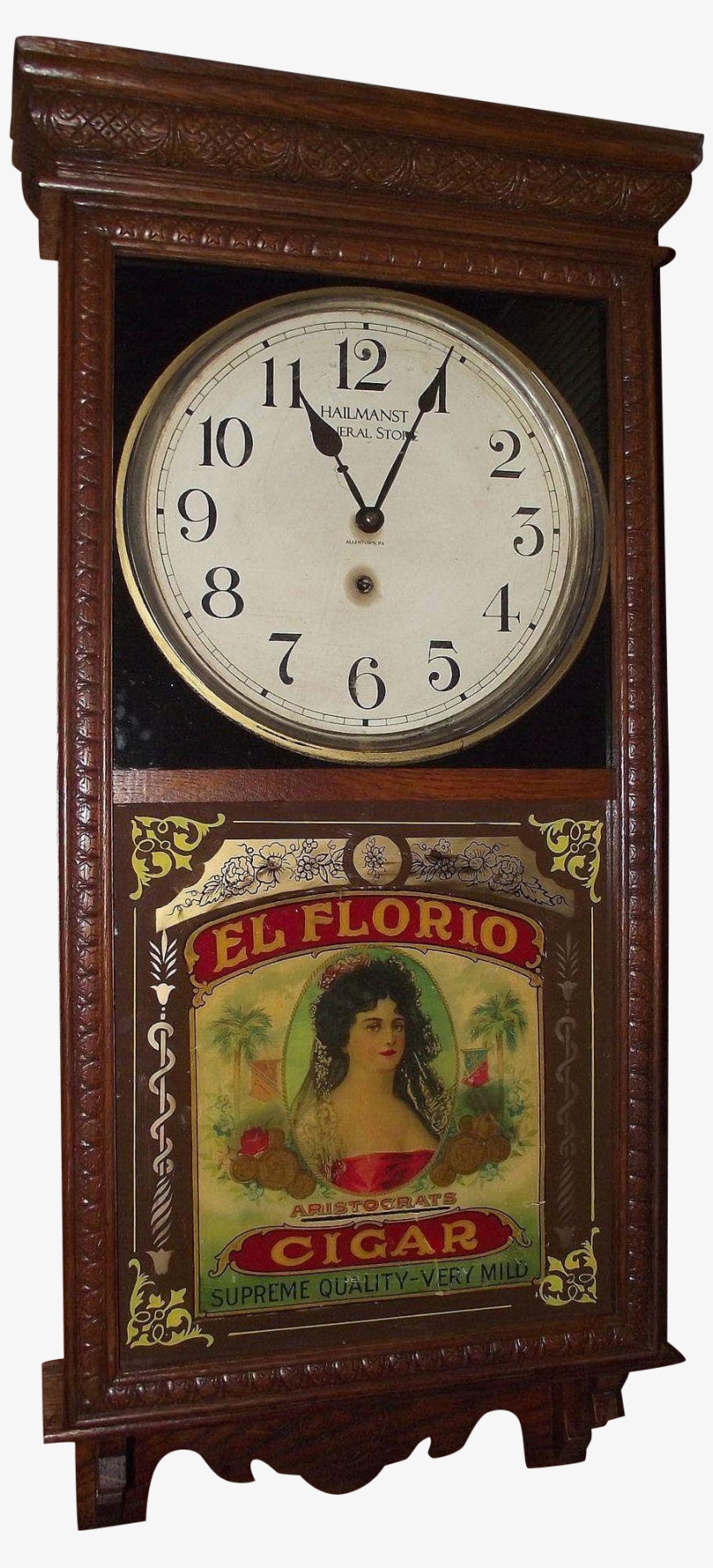 Super Colorful "el Floria * Aristocrat Cigars" Reverse - Antique, transparent png