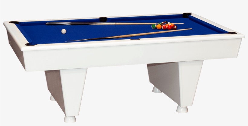Pool Table With White Gloss Finish - Billiard Table, transparent png