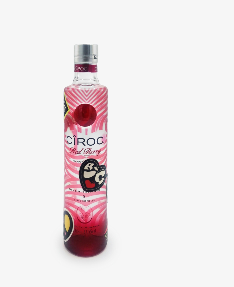 Unusual Vodka Bottles Pink Love - Ciroc Black Raspberry Uk, transparent png