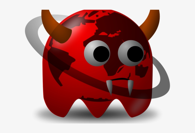 Demon Clipart Smiley Face - Pacman Baddies, transparent png