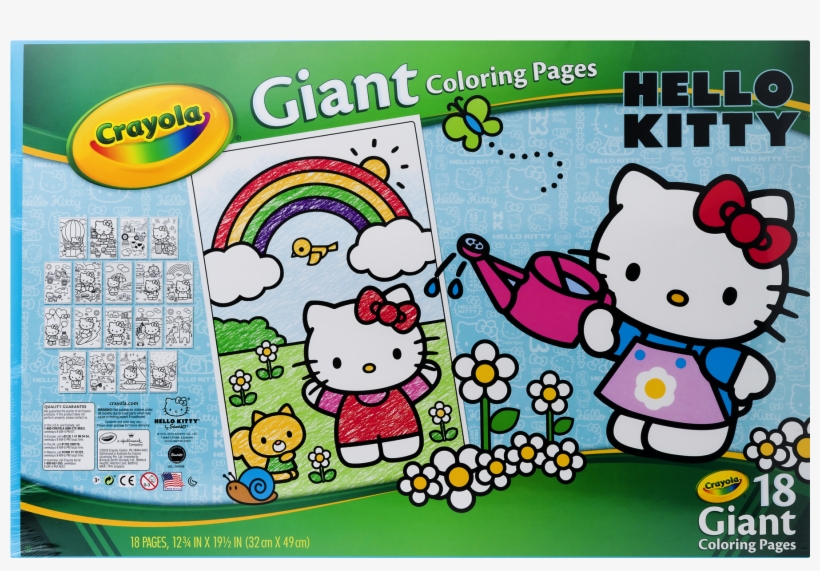 Crayola Giant Coloring Pages Featuring Hello Kitty, - Hello Kitty ...
