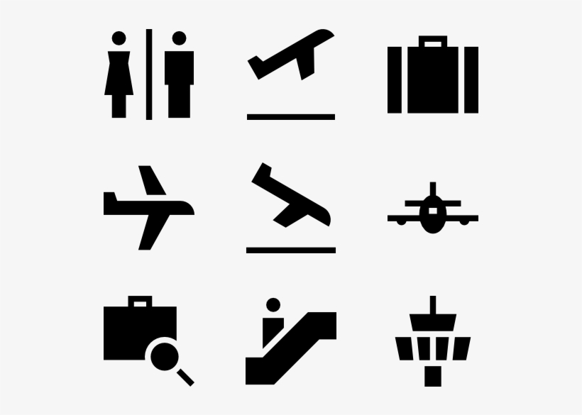 Airport Elements, transparent png