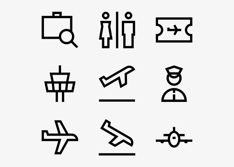 Airport Collection - Wedding Icons, transparent png