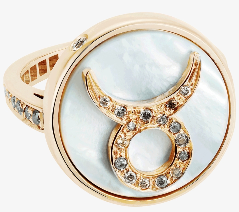 Taurus Gold Ring, transparent png