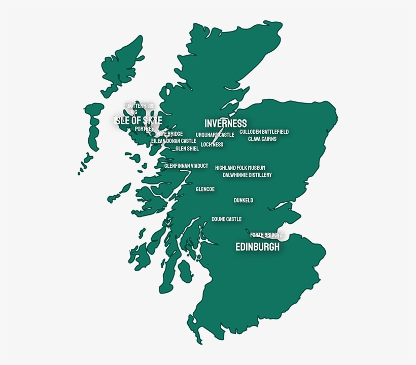 3 Day Isle Of Skye Tour Map - Northern Isles Of Scotland, transparent png