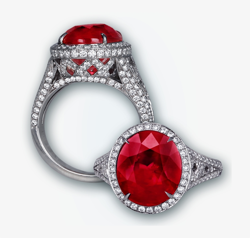 Natural Oval Shape Ruby Ring - Royal Ruby Ring, transparent png