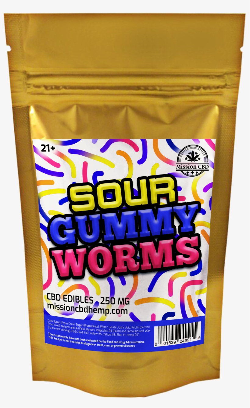Sour Gummy Worms - Plastic, transparent png