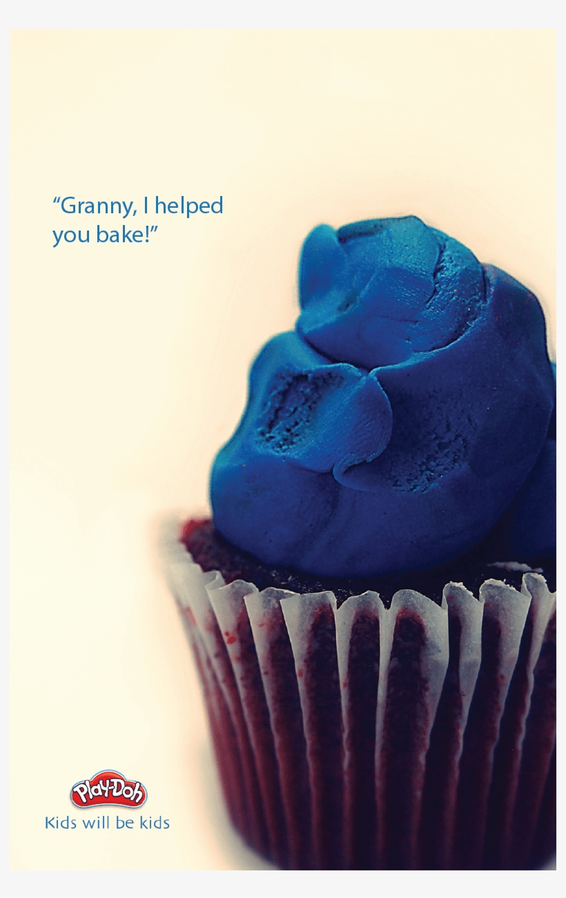 Parents By Using Play-doh - Cupcake, transparent png