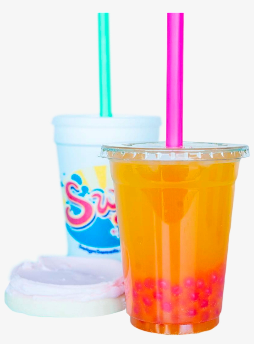 Beach Umbrella And Chair Png Clip Art - Swig Bubble Tea, transparent png