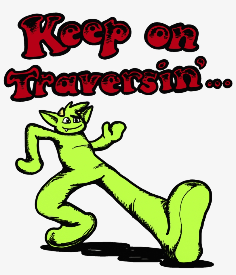 Keep On Traversin Title - Cartoon, transparent png