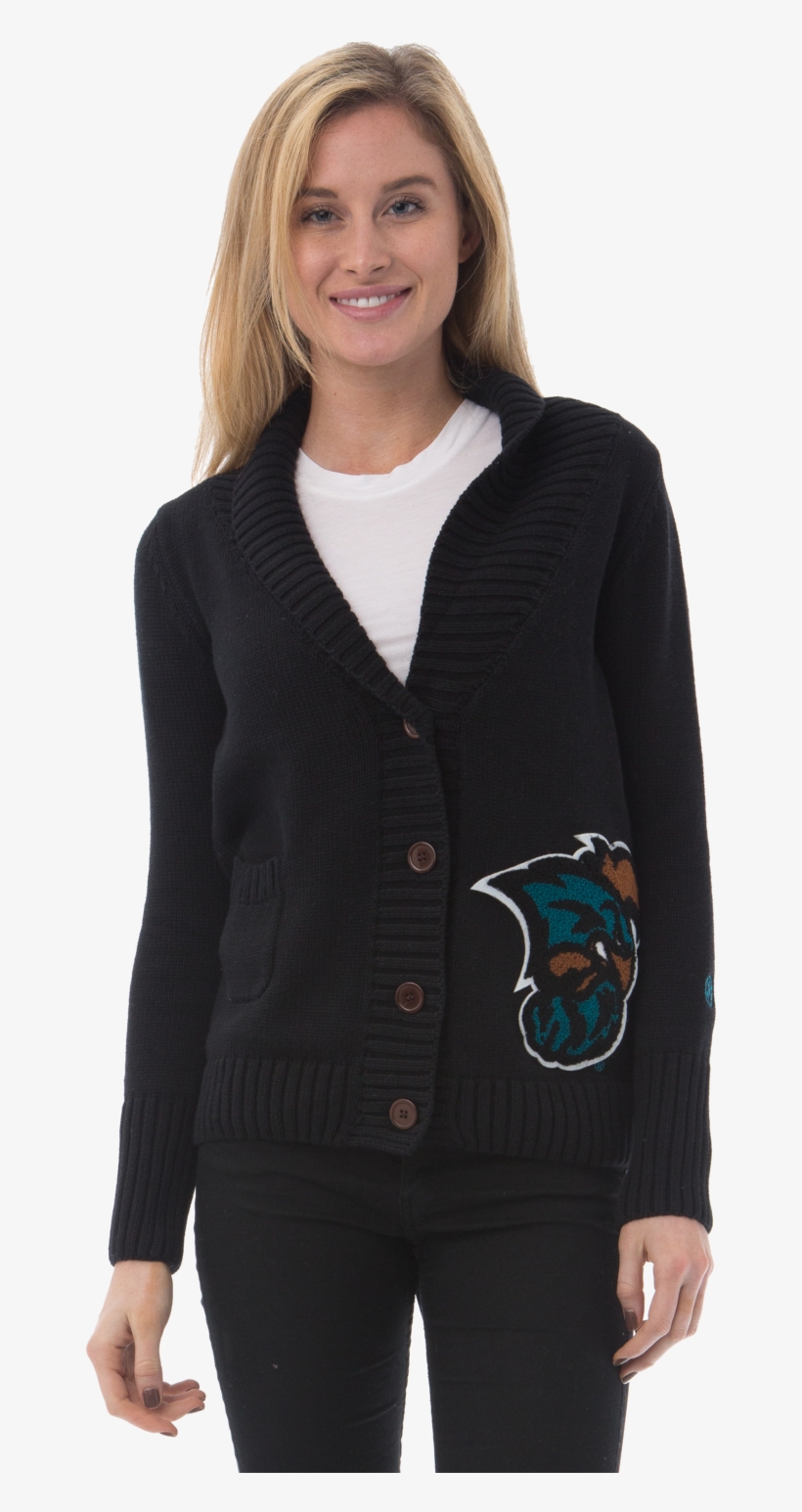 Coastal Carolina University Women's Letterman Cardigan - Girl, transparent png