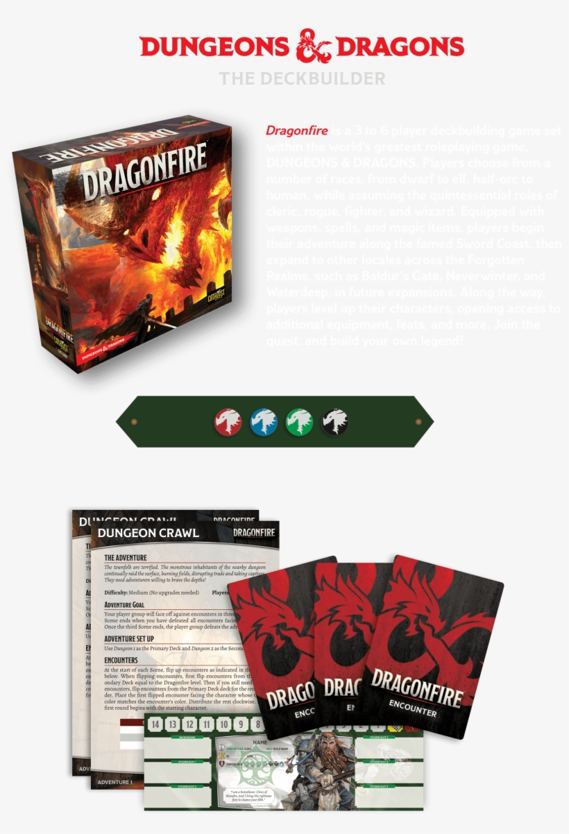 Dragonfire Is Based On Catalyst's Shadowrun - D&d Dragonfire Deck Building Game, transparent png