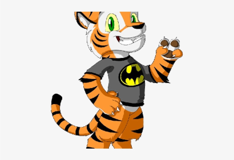 Cartoon Tiger Play Tennis, transparent png
