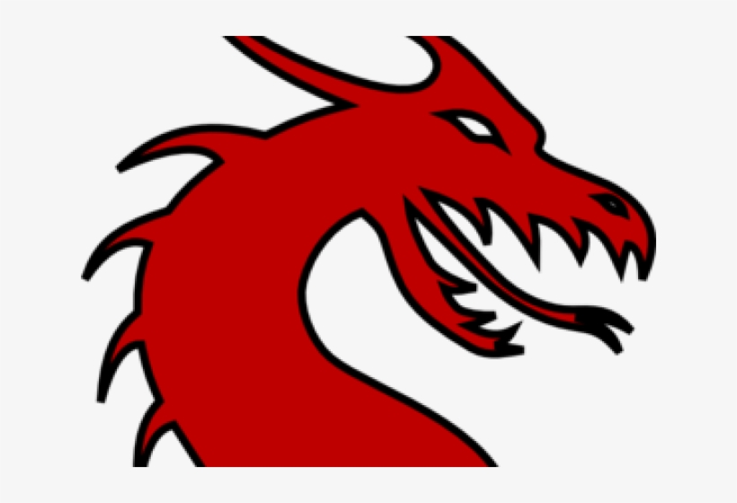 Dragon Clipart Simple - Transparent Cartoon Dragon Head, transparent png