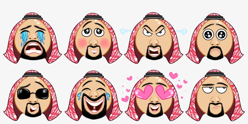 'khaliji Emoji' Imessage Stickers On Behance, transparent png