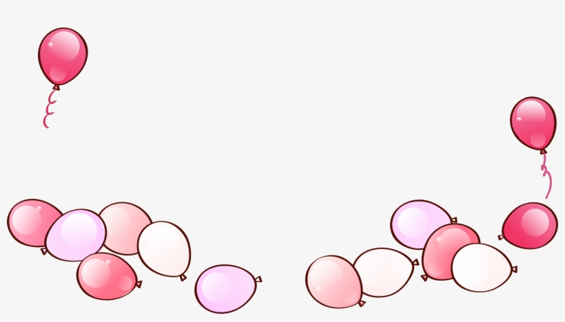 Balloon Pink Clip Art Shading Transprent Ⓒ - เวก เตอร์ วาด การ์ตูน พื้น หลัง พาส เท ล, transparent png