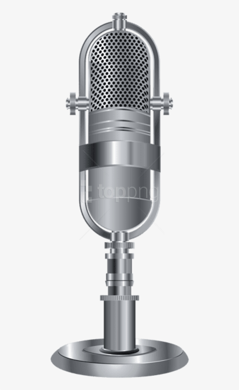 Free Png Studio Microphone Silver Png Images Transparent - Gold Studio Mic Png, transparent png