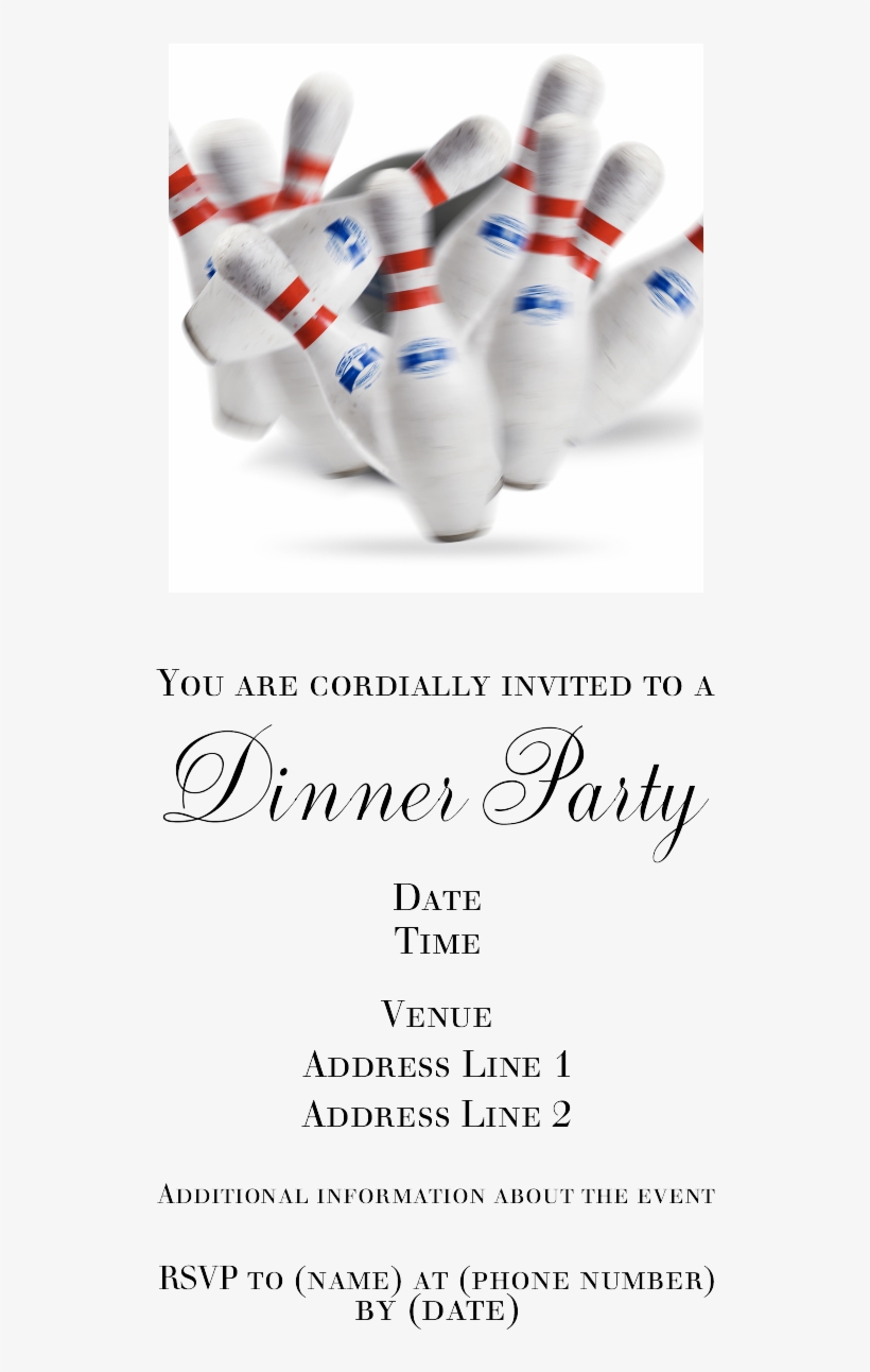 Bowling Pins Invitations Bowling Party, Bowling Pins, - Bowling Pins Knocked Over, transparent png