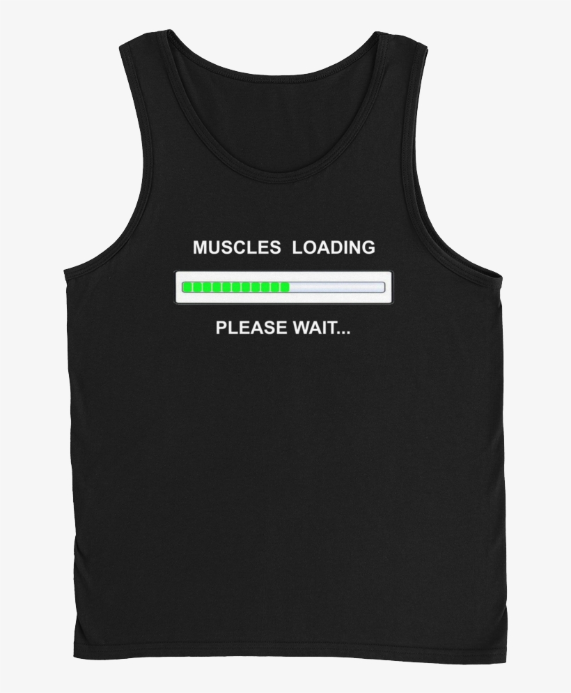 Muscles2 Mockup Front Flat Black - Active Tank, transparent png