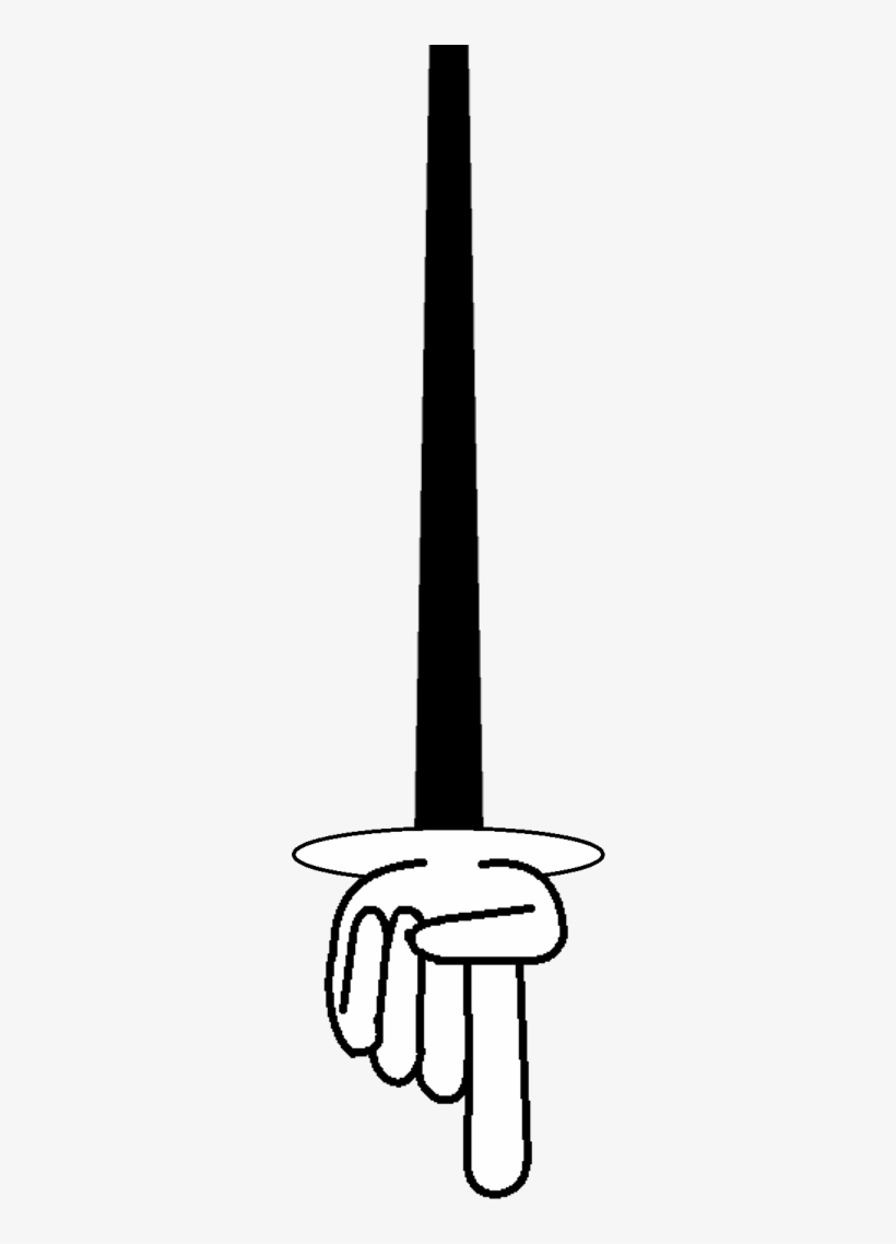 Arm Pointing Ugly - Sword, transparent png