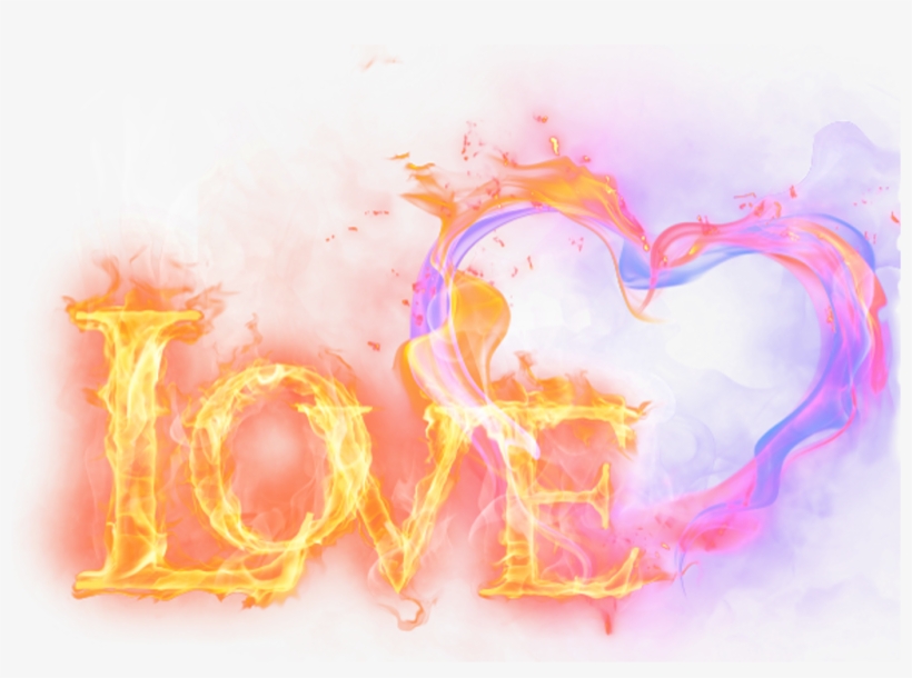 #love #fire #words #heart - Love Flamme, transparent png