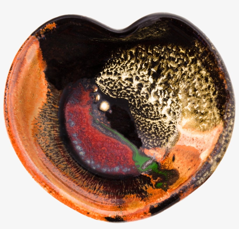 Earth Tones And Red Heart Bowl - Macro Photography, transparent png