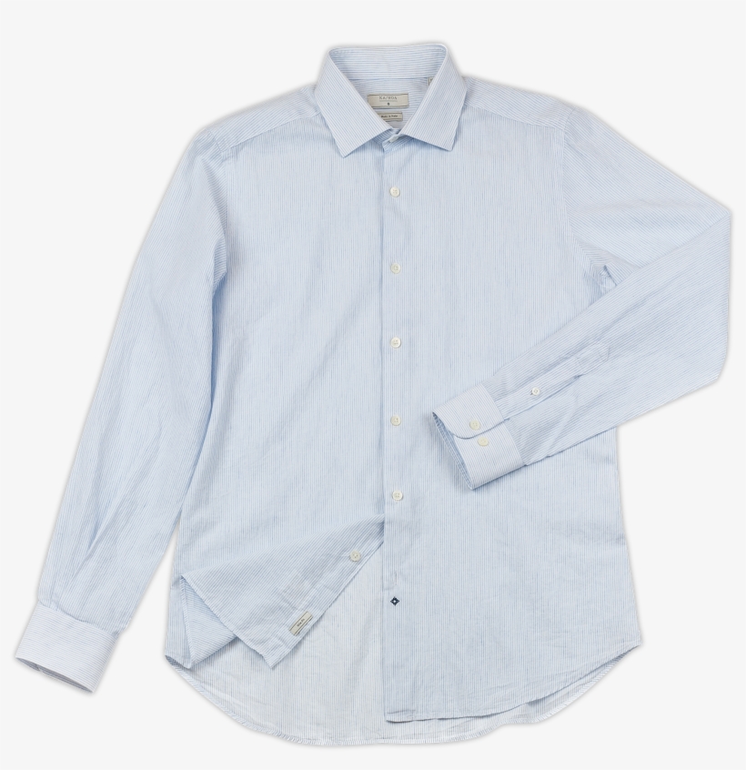 Clamenc Soft Stripe Shirt - Button, transparent png