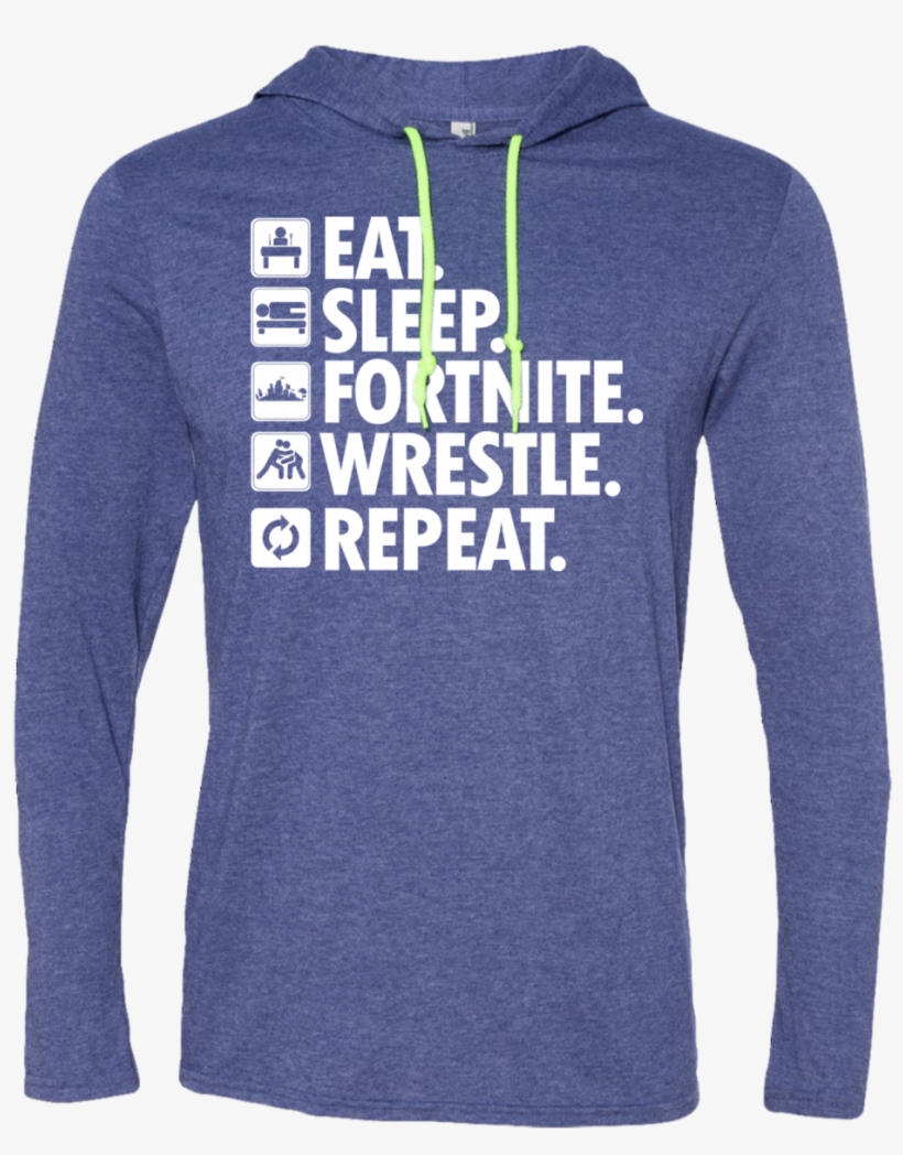 Fortnite - Wrestle - Repeat - Hoodie - Mat Masters - Long-sleeved T-shirt, transparent png