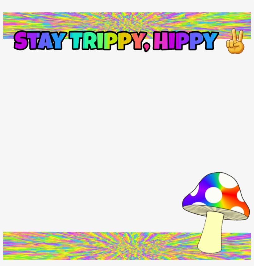 #trippyhippy #trippy #hippy #hippie #mushroom #rainbow - Mushroom, transparent png