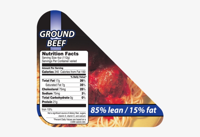 85% Lean Nutrition Label - Label, transparent png