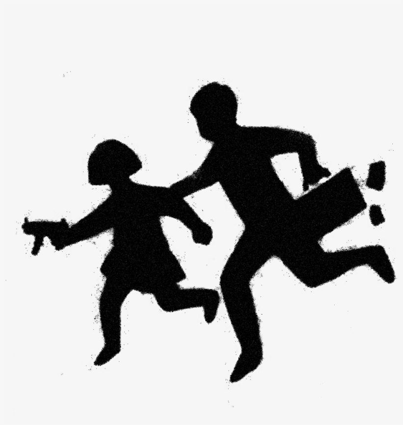 Banksy Armed Children Crossing - Banksy Children Crossing, transparent png