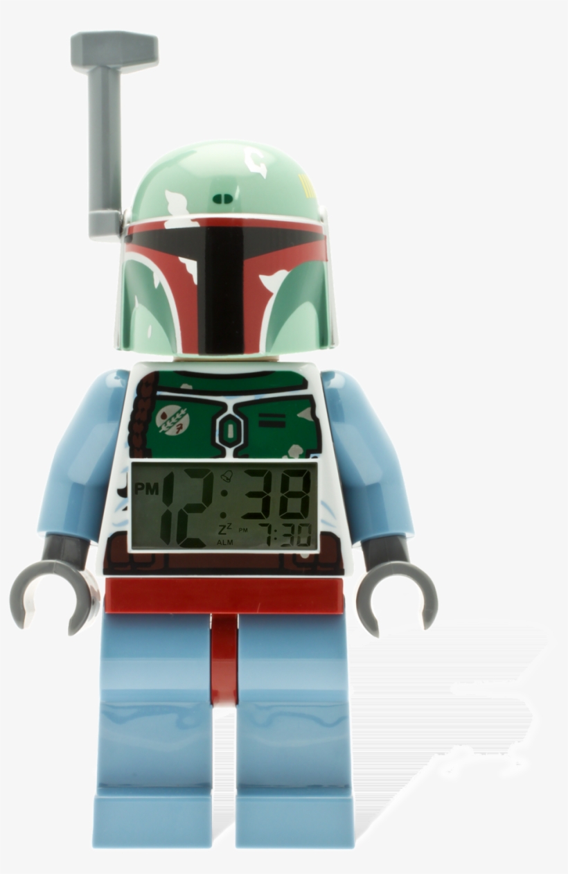 5000249 Boba Fett Minifigure Clock Brickipedia Fandom - Star Wars Alarm Clock Boba Fett, transparent png