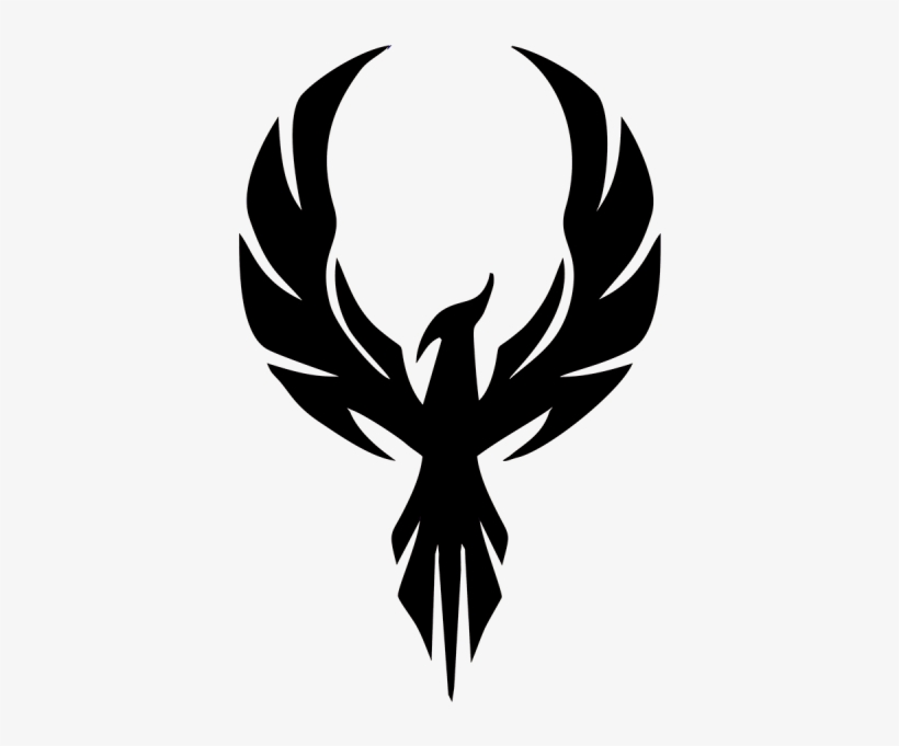 Eagle Phoenix Fire - Silhouette Of A Phoenix, transparent png