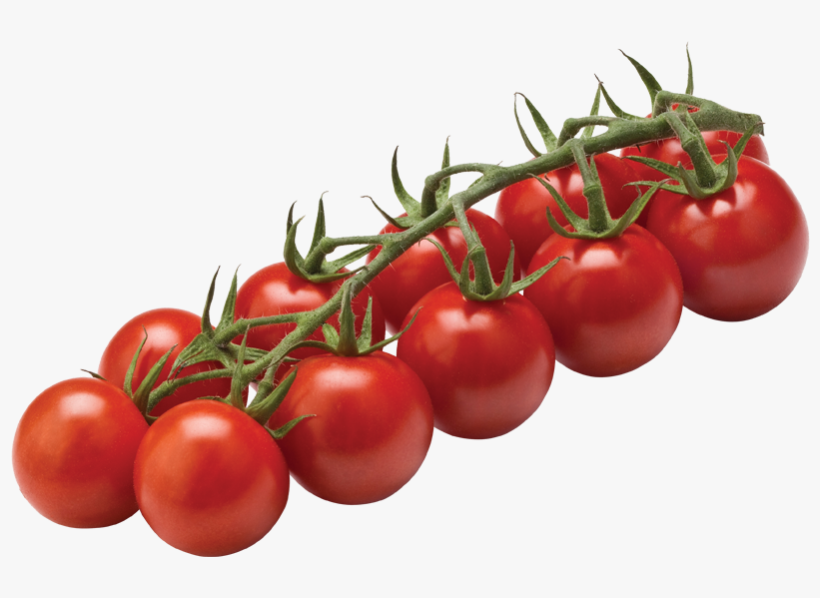 Tomato Cherry On Vine, transparent png